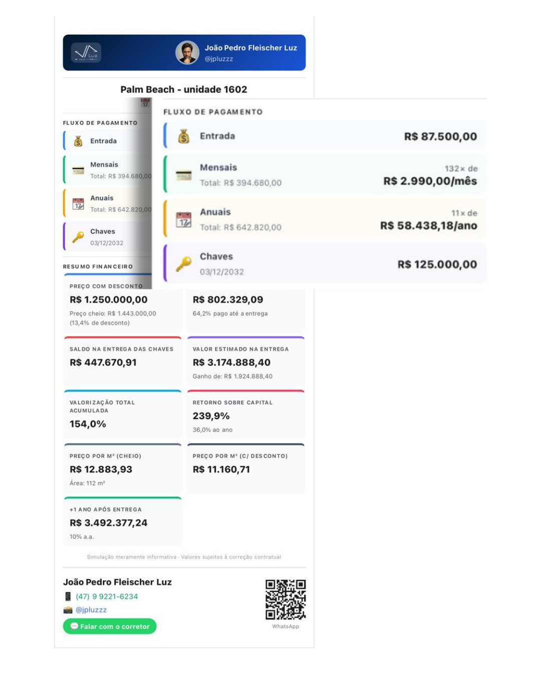 Resumo para WhatsApp com sua marca